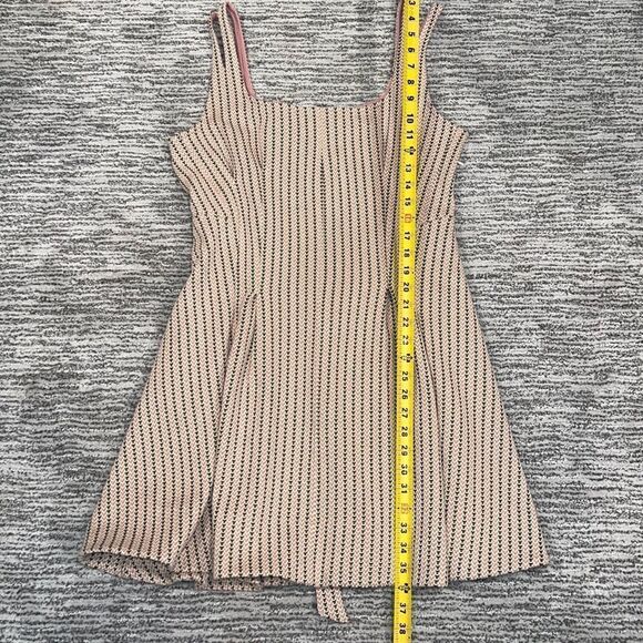 NWT Anthropologie Maeve Jacquard Mini Dress Tan Large - Picture 12 of 16